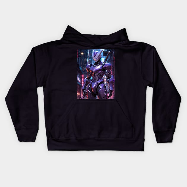 Psychic Legendary Cyber-Ninja Kids Hoodie by CodigoCero